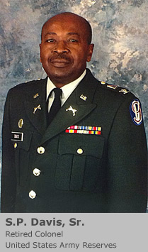Retired Colonel S.P. Davis, Sr.
